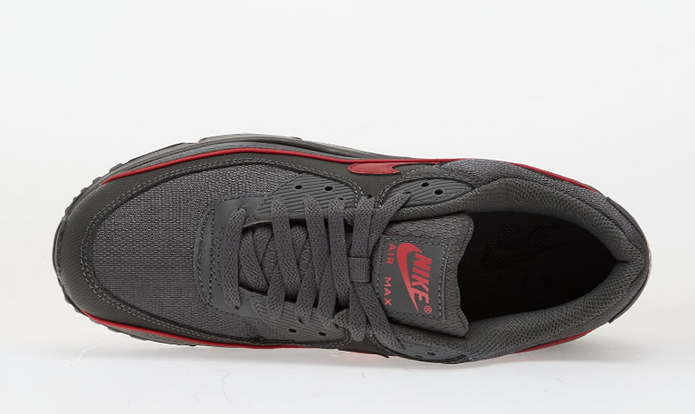 Nike Air Max 90 Premium Iron Grey University Red