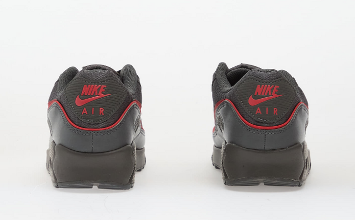 Nike Air Max 90 Premium Iron Grey University Red