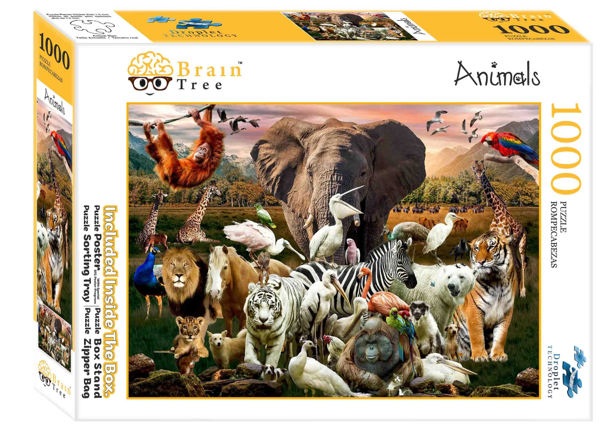 1000 Piece Jigsaw Puzzle with a perfect blend /Brain Tree Games /ASSORTED