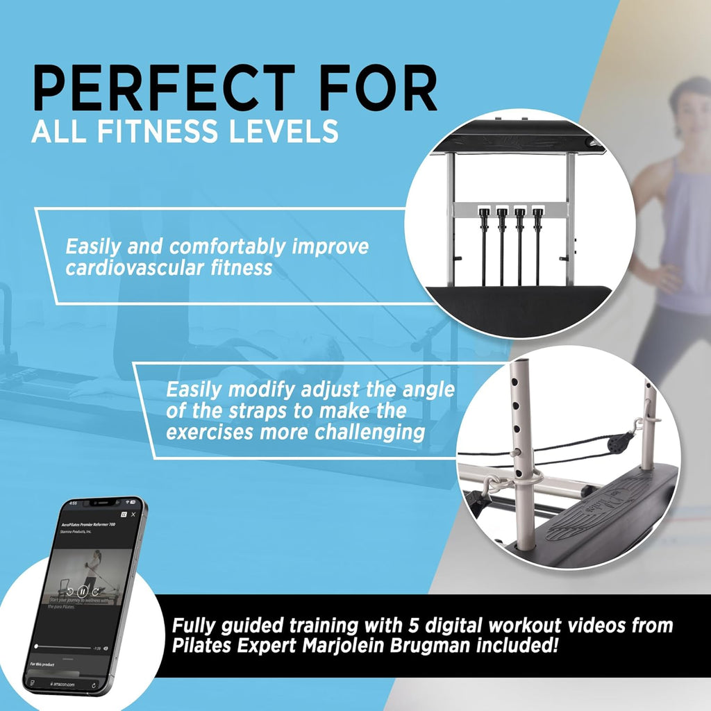 AeroPilates Reformer 651 Whole Body Resistance Pilates Workout Board Machine / 55-4700