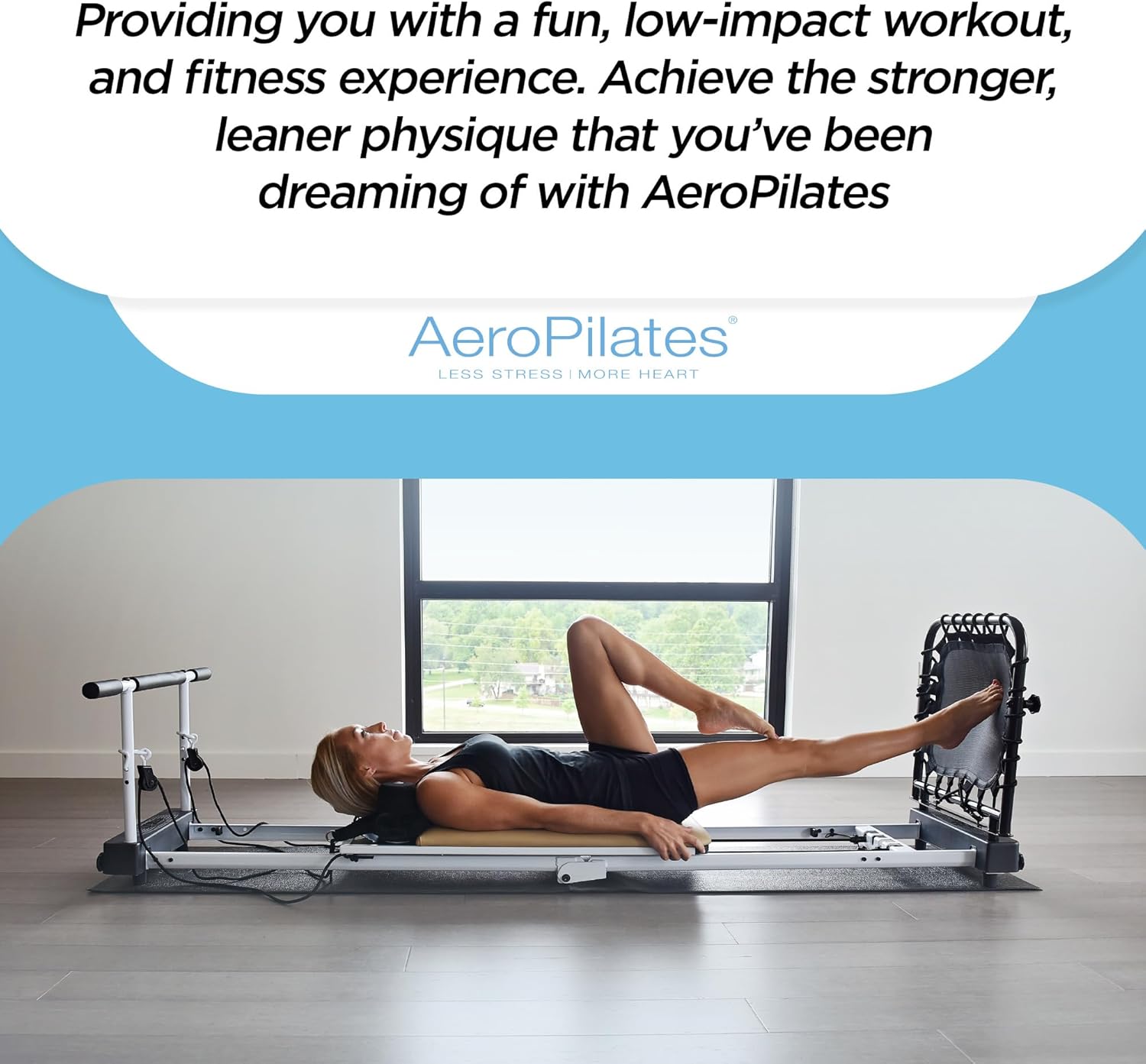 AeroPilates Reformer 651 Whole Body Resistance Pilates Workout Board Machine / 55-4700