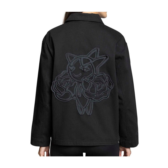 Pokemon Center Budew, Roselia & Roserade Pokémon Nature: Fall Black Utility Jacket - Women/ M