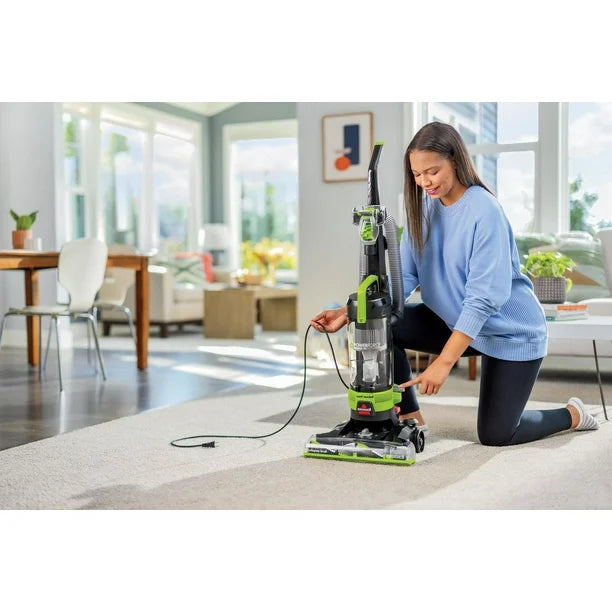 BISSELL PowerForce Rewind Pet Bagless Upright Vacuum, Powerful suction captures messes
