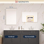 20 x 30 Inch Brushed Nickel Bathroom Mirrors for Over Sink, Rounded Rectangle
