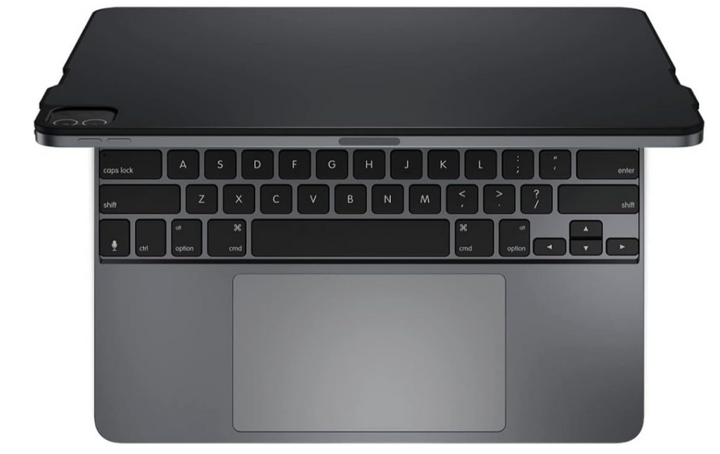 Brydge Pro+ Wireless Keyboard with Trackpad for iPad Pro (2020 & 2018) | Aluminum Wireless Bluetooth Keyboard | Long Battery Life | (Space Gray)