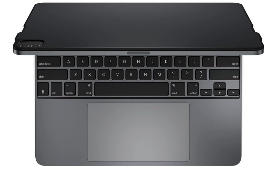 Brydge Pro+ Wireless Keyboard with Trackpad for iPad Pro (2020 & 2018) | Aluminum Wireless Bluetooth Keyboard | Long Battery Life | (Space Gray)
