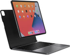 Brydge Pro+ Wireless Keyboard with Trackpad for iPad Pro (2020 & 2018) | Aluminum Wireless Bluetooth Keyboard | Long Battery Life | (Space Gray)