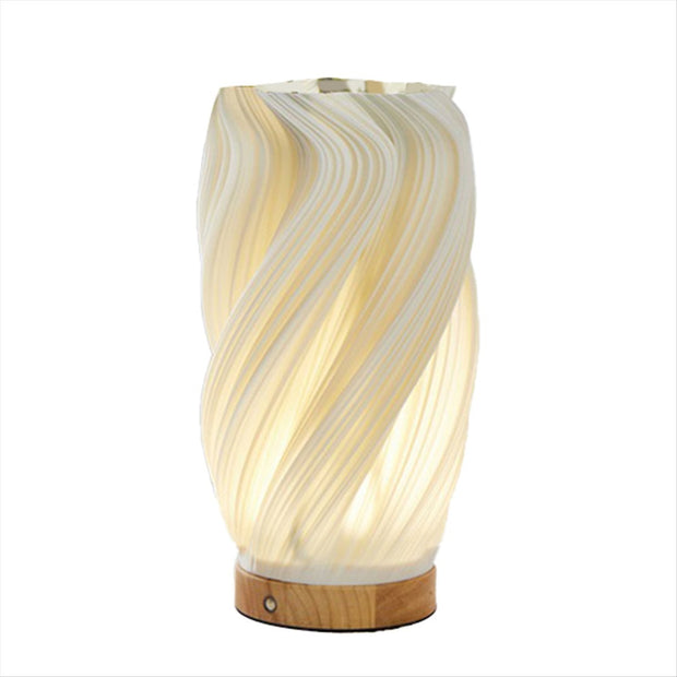 Bedside Vintage Striped Small Corded Night Light Lamp for Nightstand