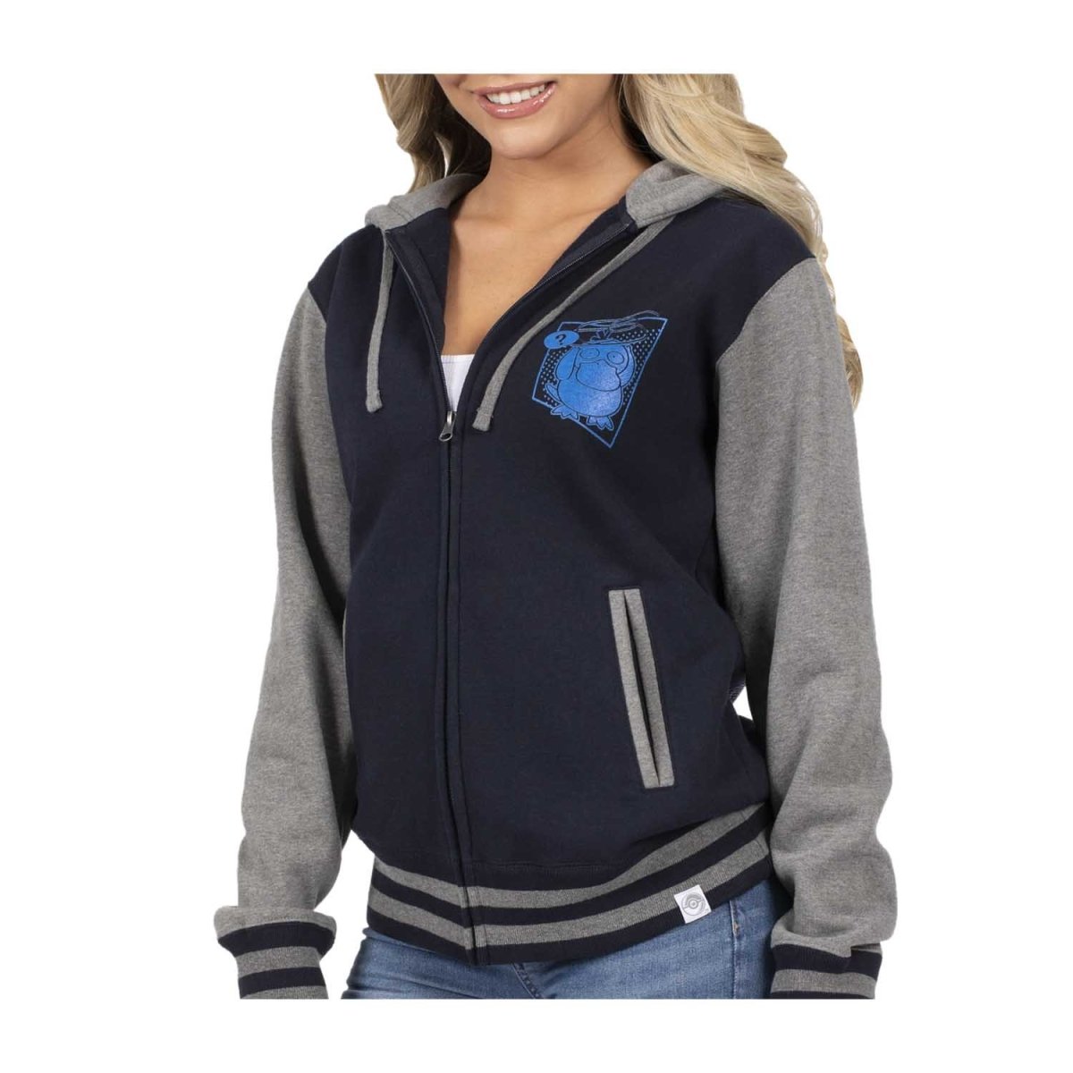 Pokemon Center Psyduck Bewildered Fleece Varsity Hoodie - Adult