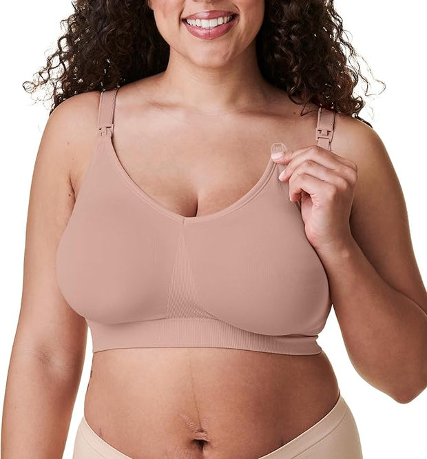 BRAVADO! DESIGNS Nursing Bras for Breastfeeding, Body Silk Seamless Wireless Bras for Women, Full Coverage Maternity Bra