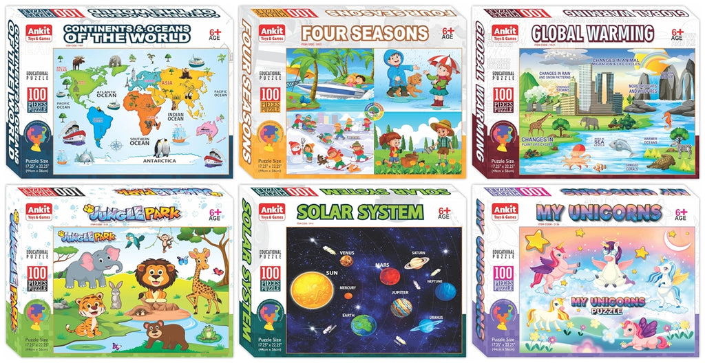 Ankit Toys & Games Global Warming 100-Piece Puzzle for Kids /ASSSORTED