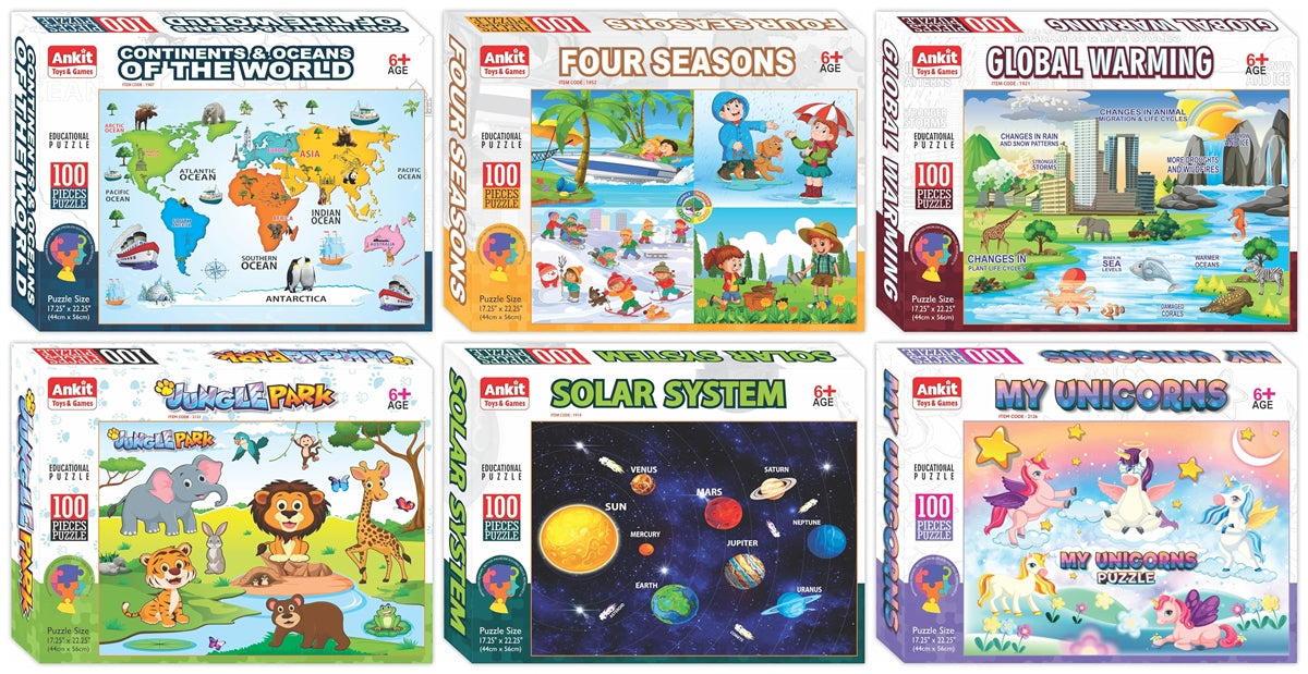 Ankit Toys & Games Global Warming 100-Piece Puzzle for Kids /ASSSORTED