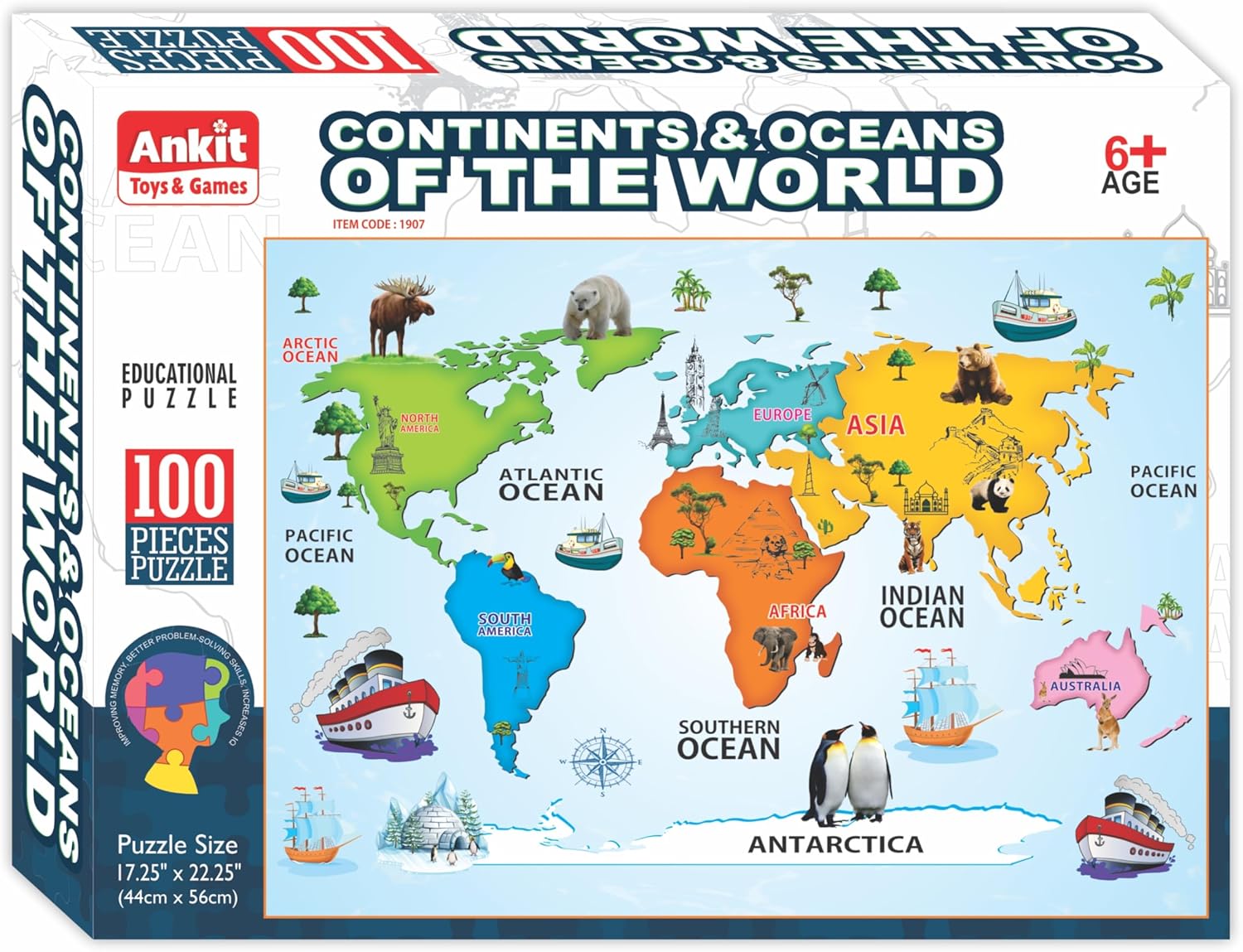 Ankit Toys & Games Global Warming 100-Piece Puzzle for Kids /ASSSORTED