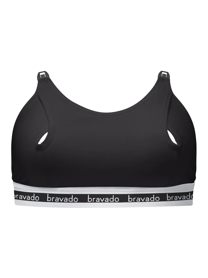 Bravado Designs  Clip and Pump Hands-Free Nursing Sustainable Bra Accessory, Black
