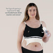 Bravado Designs  Clip and Pump Hands-Free Nursing Sustainable Bra Accessory, Black