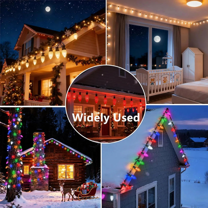Christmas String Lights, 65FT 100 LED C9 Color Changing