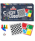 Ankit Toys & Games 2 IN 1 Jumbo Chess & Ludo - Multicolor