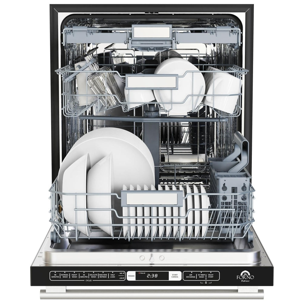 Forno Romano Espresso 24 in. Built-In Tall Tub, Top Control  Dishwasher, 52 dBA, ENERGY STAR