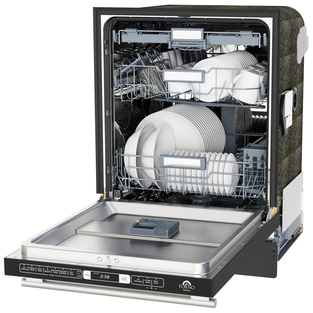 Forno Romano Espresso 24 in. Built-In Tall Tub, Top Control  Dishwasher, 52 dBA, ENERGY STAR