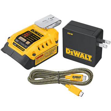 DEWALT USB-C Portable Charging Kit Model # DCB094K
