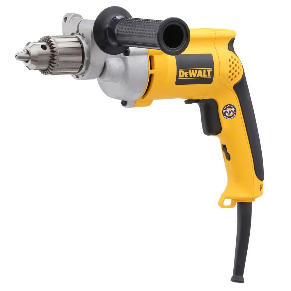DEWALT 7.8 Amp Cored 1/2-inch Variable Speed Reversing Drill Model # DW235G