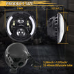 7 Inch Round LED Motorcycle Headlights DOT Approved with Housing Bucket Mounting Bracket Amber Turn Signal Lights compatible with Honda CB400 Hornet Suzuki Kawasaki Yamaha Cafe Racer