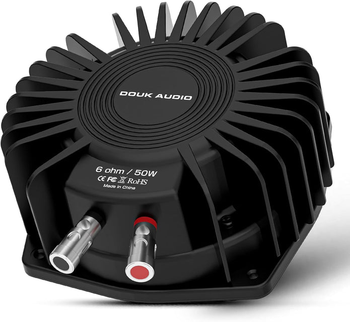 Douk Audio BS-1 Bass Shaker: 50W High Power Tactile Subwoofer Transducer for Home Theater, Car Audio & Gaming Chair Vibration Immersion (1 Pair)