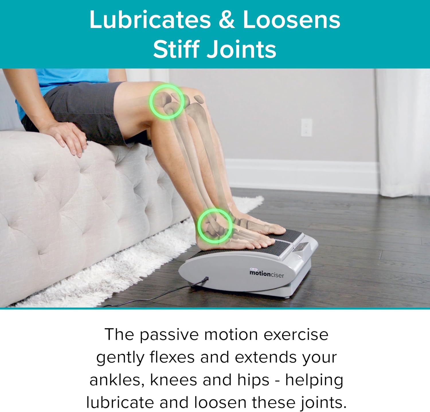 NEW/OPEN BOX DR-HO'S MotionCiser – Passive Leg Exerciser for Circulation & Neuropathy – Helps Relax Tight Muscles, Soothes Neuropathy in Feet and Lower Limbs