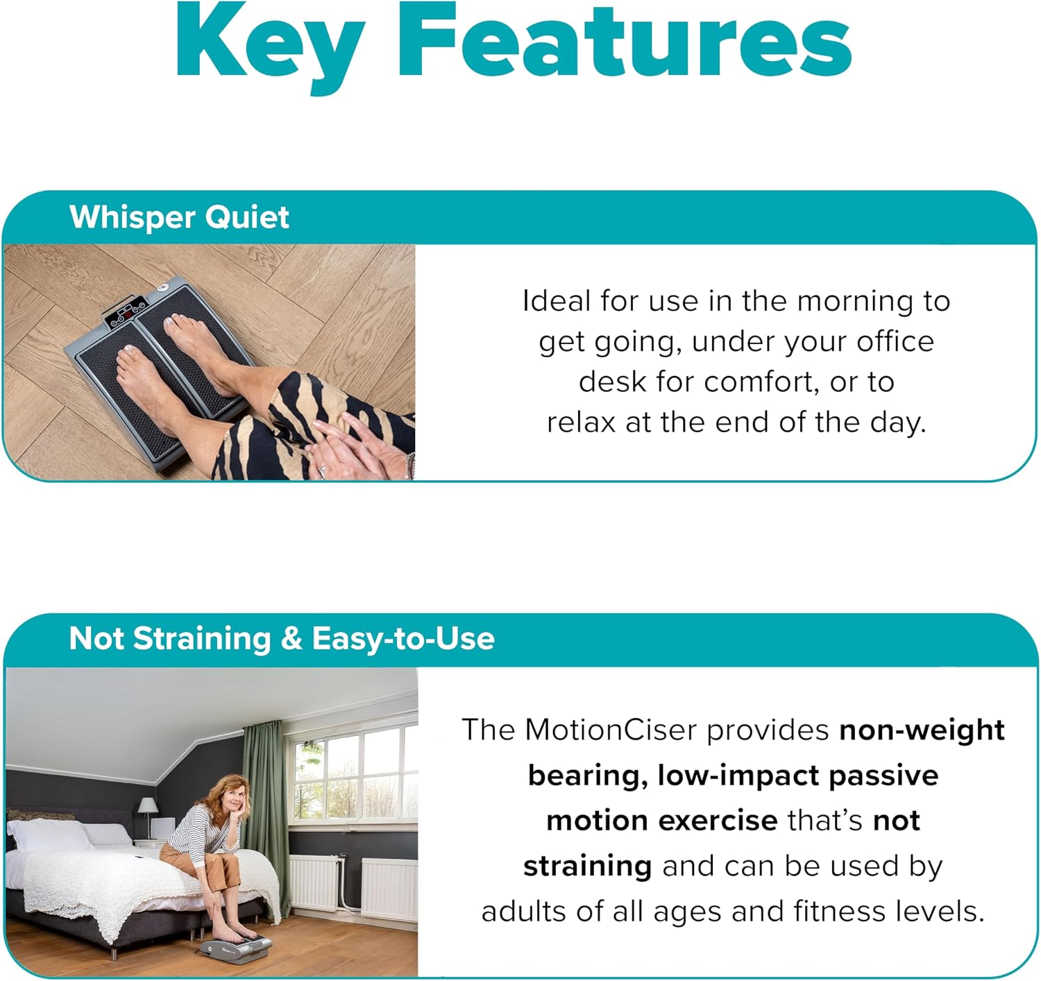 NEW/OPEN BOX DR-HO'S MotionCiser – Passive Leg Exerciser for Circulation & Neuropathy – Helps Relax Tight Muscles, Soothes Neuropathy in Feet and Lower Limbs