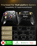 EasySMX D05 PC Controller - Enhanced Wireless Bluetooth Pro Controller with Charging Dock