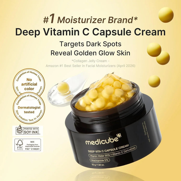 Medicube Deep Vitamin C Golden Capsule Moisturizer Cream 55g