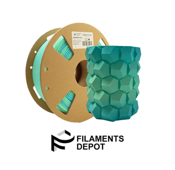 Filaments Depot Gradient PLA - 1.75mm 1kg- Emerald Shore (Blue-Green)
