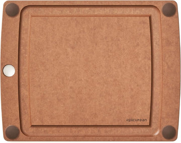 All-in-One 11.5" × 9" Cutting Board in Nutmeg