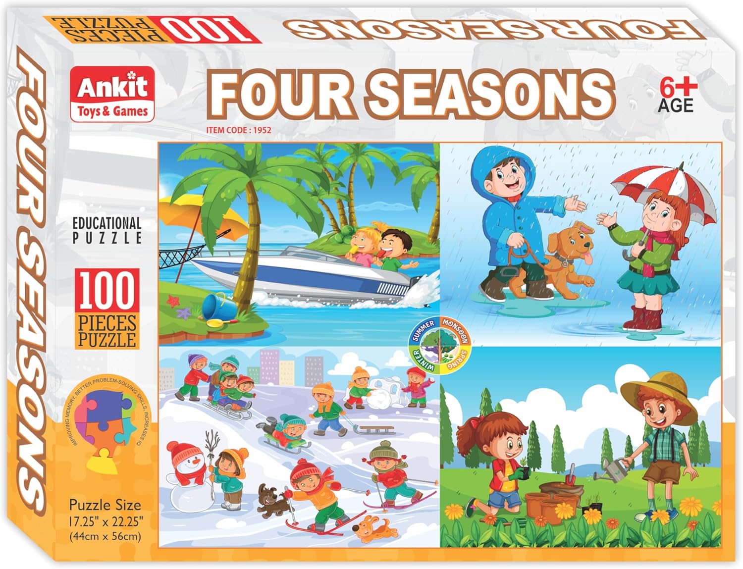 Ankit Toys & Games Global Warming 100-Piece Puzzle for Kids /ASSSORTED