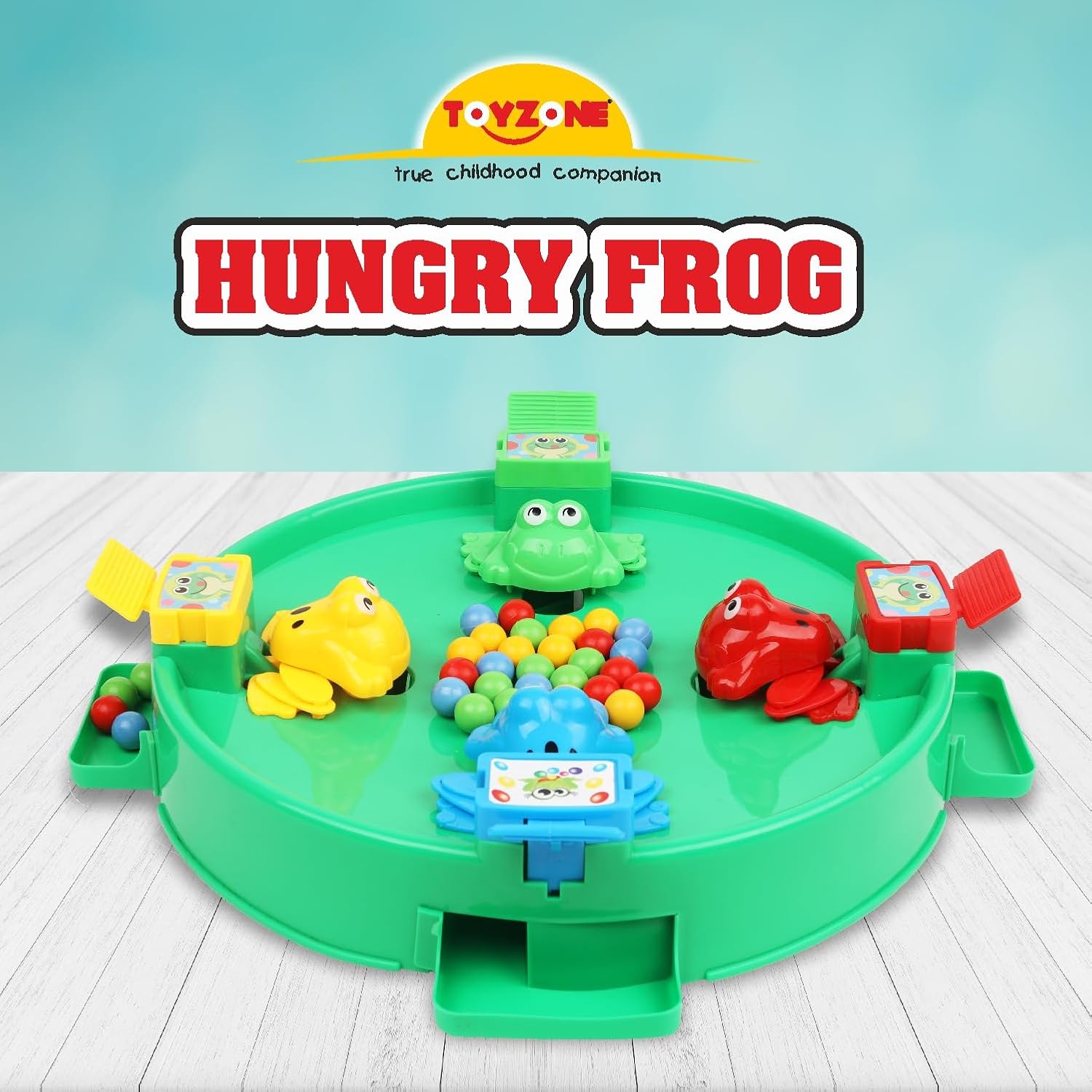 Toy Zone Frog Eat Beans Game-4 Players-61038