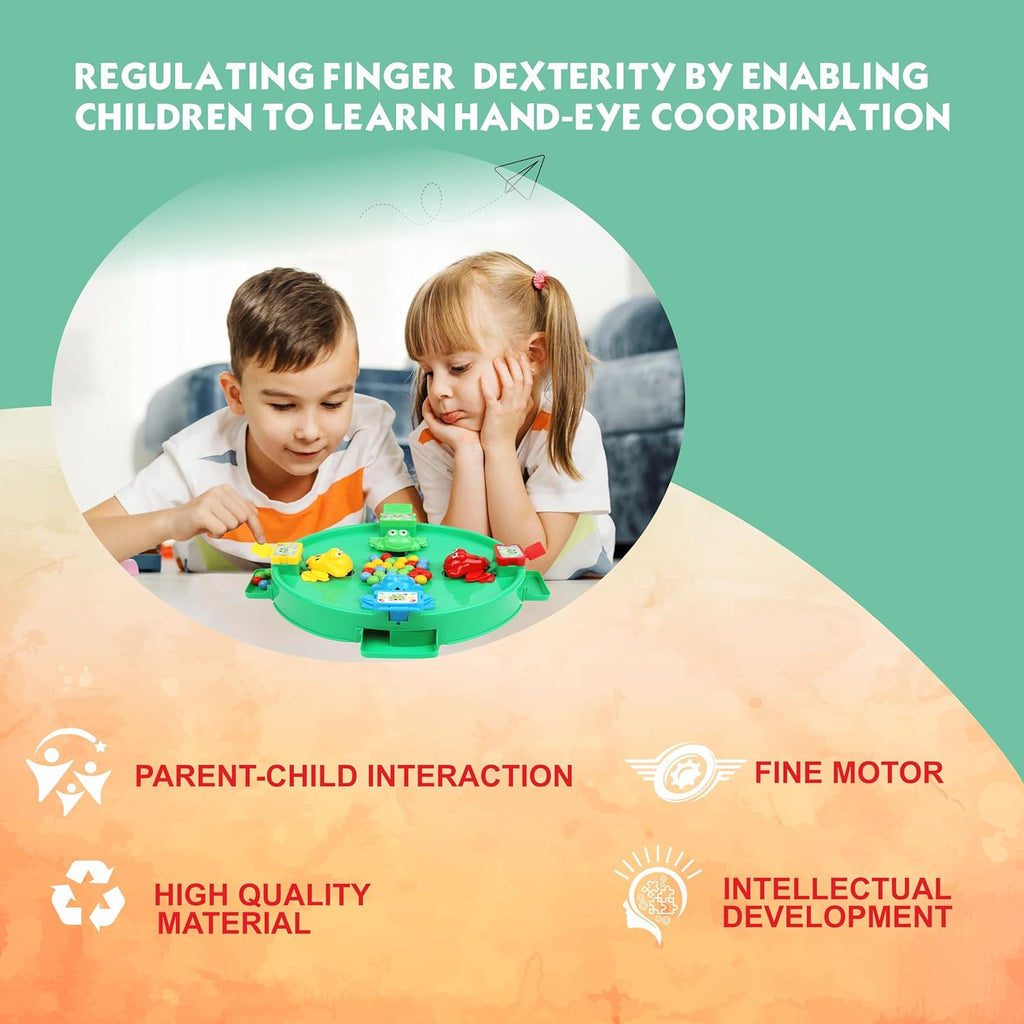 Toy Zone Frog Eat Beans Game-4 Players-61038