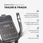 Reebok Elliptical Exercise Machine: Bluetooth Compatible Front Driven Cross Trainer