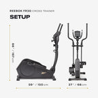 Reebok Elliptical Exercise Machine: Bluetooth Compatible Front Driven Cross Trainer