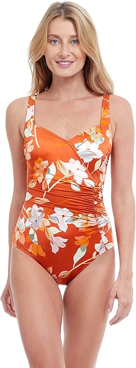 Gottex Women's Standard Amore Shaped Square Neck One Piece Swimsuit