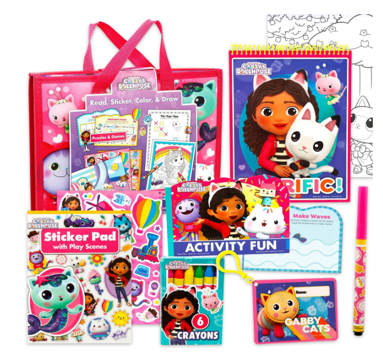 Activity Set - Portfolio Bundle with Coloring Books, Stickers, Games, Puzzles, Drawing and More