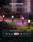 NEW/OPEN BOX Govee Outdoor Cylinder Pathway Lights, 8 Pack, 425 Lumens, IP67 Waterproof | 60+ Preset Scene Modes