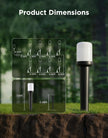 NEW/OPEN BOX Govee Outdoor Cylinder Pathway Lights, 8 Pack, 425 Lumens, IP67 Waterproof | 60+ Preset Scene Modes