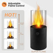Hotdevil Tabletop Mini Portable Fire Pit Small Propane Fireplace Outdoor Indoor Gas Power Fire Bowl Pot with Clear Heat-Resistant Glass and Many Pebbles Decor for Garden Pool Patio Balcony Porch