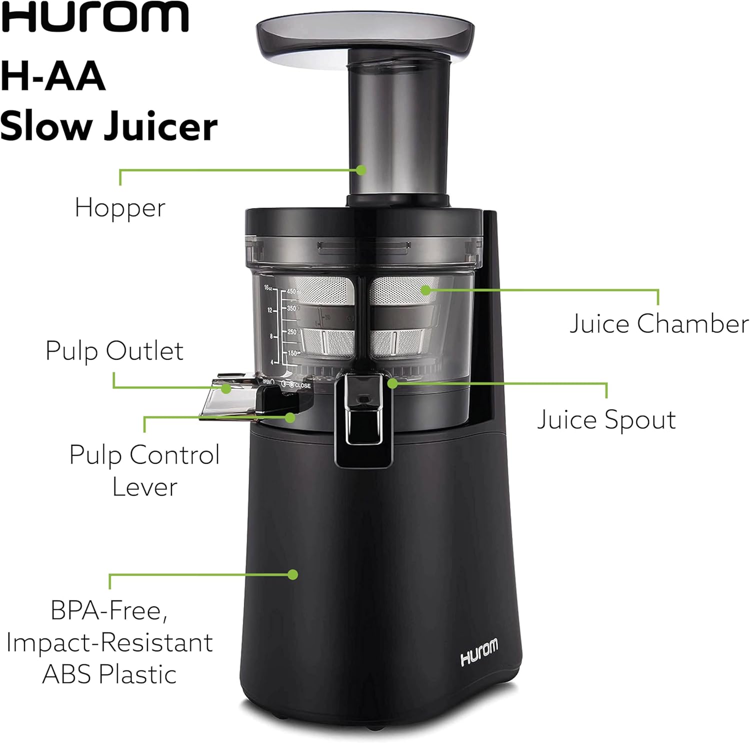 DEMO / Hurom H-AA Slow Juicer, Matte Black