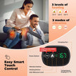 Heated Knee Massager with Vibration, Cordless Heated Knee Brace, Rechargeable 3-in-1 Heating Pad for Knee Elbow Shoulder, 3 Adjustable Intensity & Temperature Levels