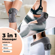 Heated Knee Massager with Vibration, Cordless Heated Knee Brace, Rechargeable 3-in-1 Heating Pad for Knee Elbow Shoulder, 3 Adjustable Intensity & Temperature Levels