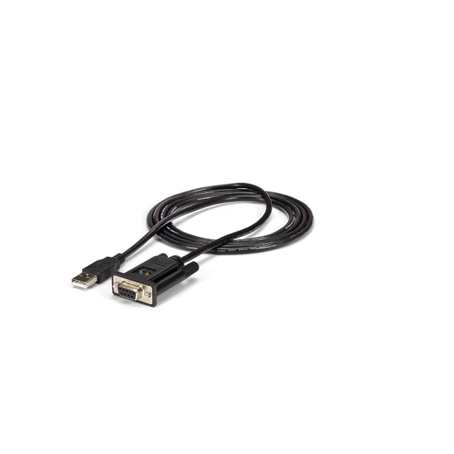 1-Port USB to Serial RS232 Adapter, FTDI DB9 Serial DCE Adapter Cable, Null Modem, USB 2.0 - TAA