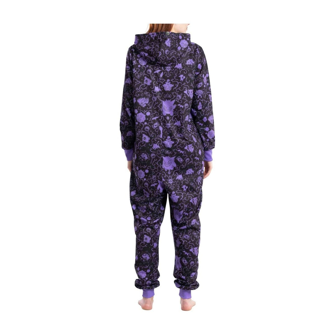 Pokemon center Gengar & Spooky Friends Pokémon Sweet Temptations Hooded One-Piece Pajamas - Adult
