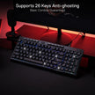 Redragon K515 Shiva RGB Membrane Gaming Keyboard, 98 Keys Mechanical-Feel Keyboard w/Smooth Linear Switch, On-Board Macro & Dedicated Multimedia Keys, Detachable Wrist Rest, Software Supported