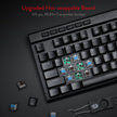 Redragon K580 VATA RGB Mechanical Gaming Keyboard, 104 Keys Gamer Keyboard with Blue Tactile Mechanical Switches, Customizable RGB Backlit, 5 On-Board Macro Keys & Dedicated Media Controls Panel
